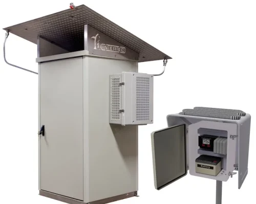 Grand boîtier d'instruments extérieur avec système de refroidissement