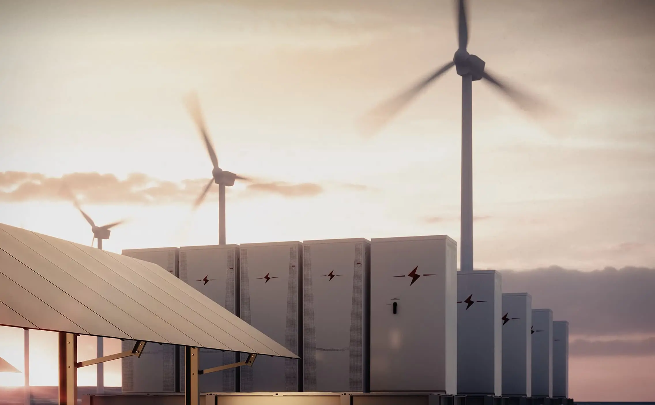 Éoliennes et stockage par batteries pour les énergies renouvelables