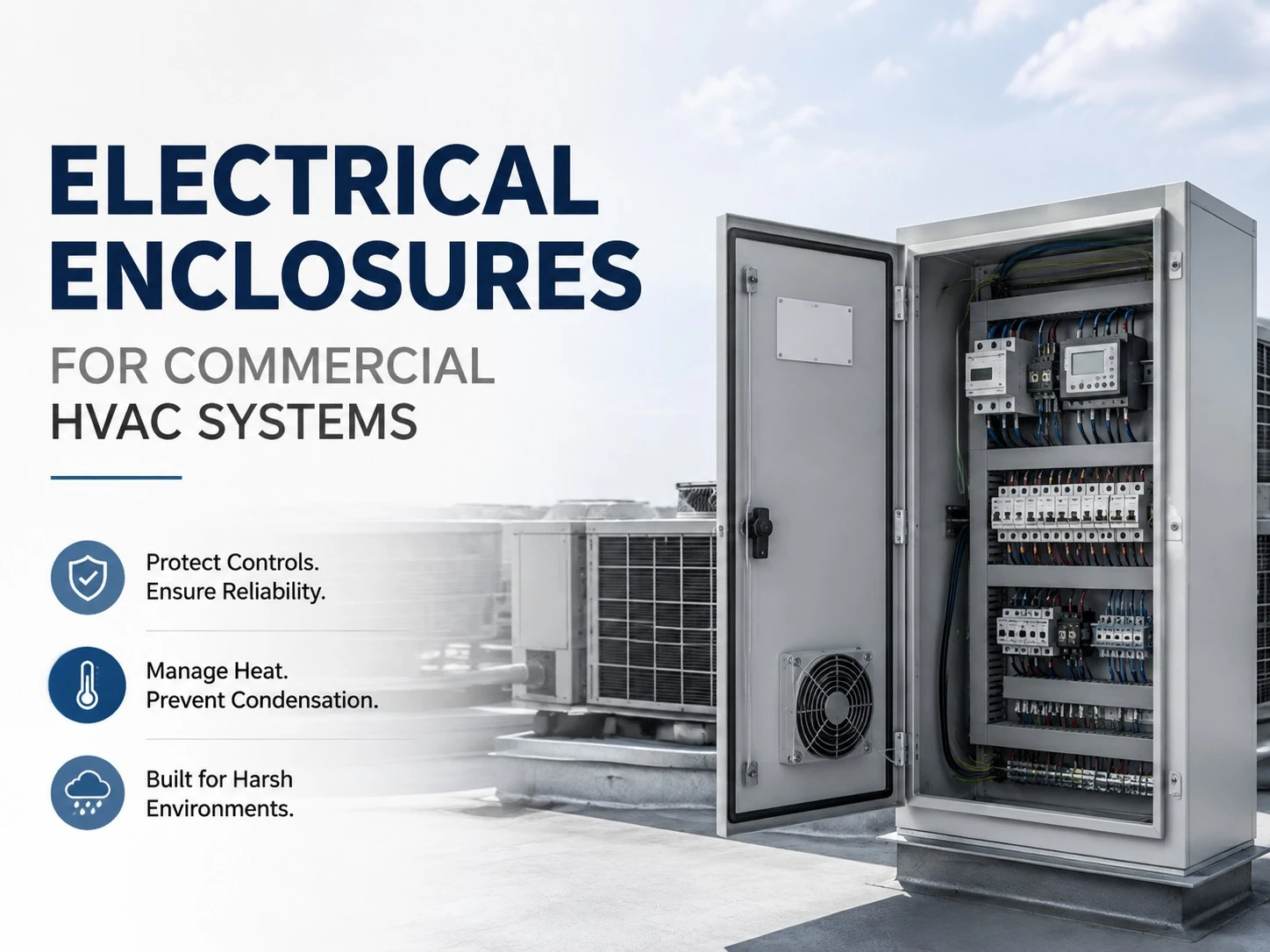 Electrical enclosures for HVAC systems