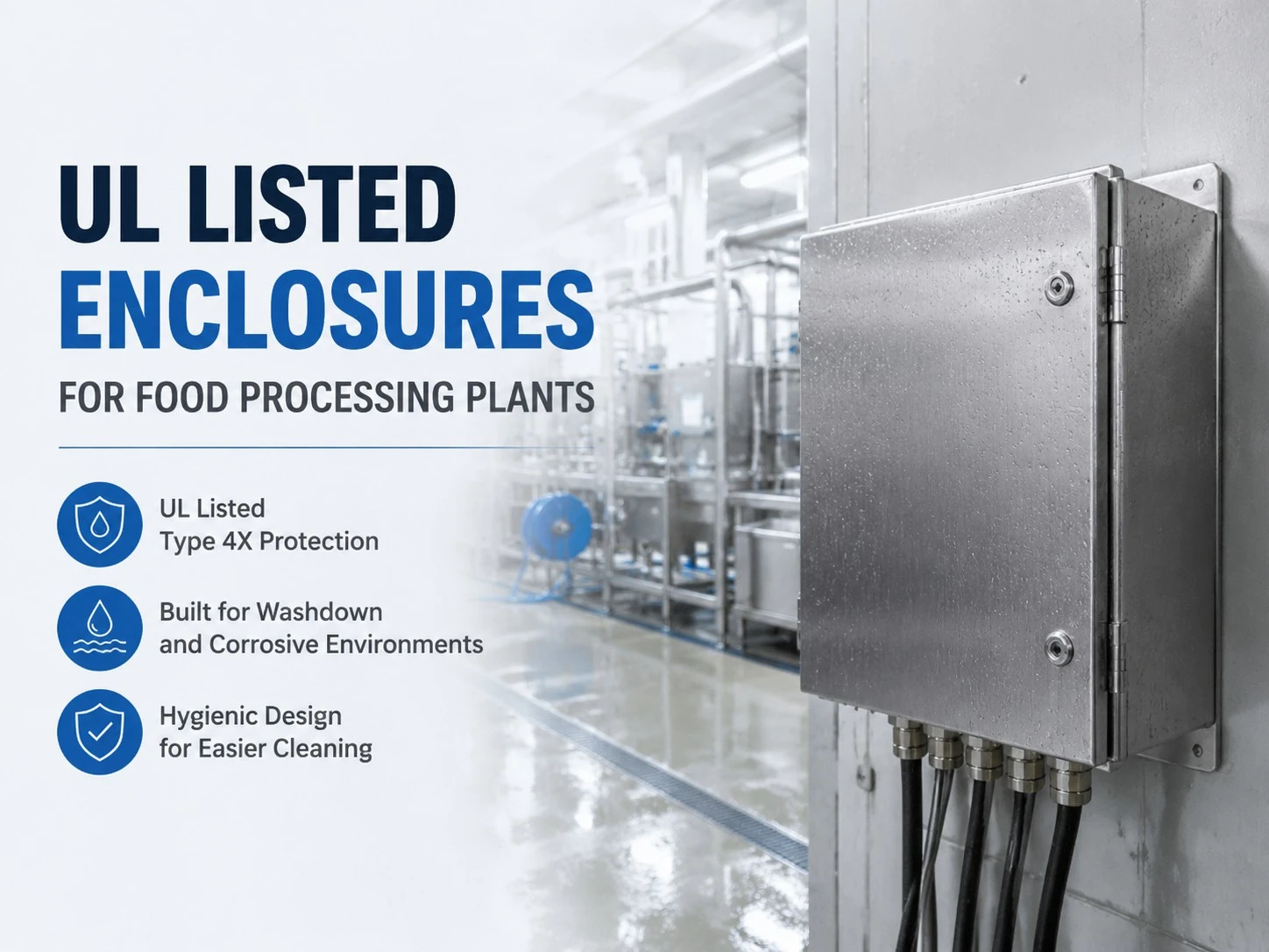 UL listed food processing enclosure